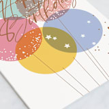 "Balloon Bunch" - Single Greeting Cards in Snow by Everett Paper Goods - Close-Up