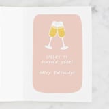 "happy hour" - Single Greeting Cards in Rose by Julee London - Interior