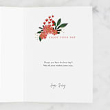 "Birthdays Look good on You" - Single Greeting Cards in Forest by Jackie Crawford - Customizable Interior Example