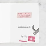 "Kitten Caboodle" - Single Greeting Cards in Rose by Everett Paper Goods - Customizable Interior Example