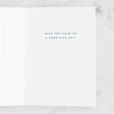 "Happy Purr-thday" - Single Greeting Cards in Midnight by Everett Paper Goods - Interior