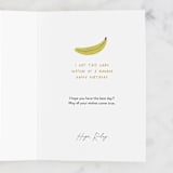 "Orange You Glad" - Single Greeting Cards in Orange by Jen Owens - Customizable Interior Example