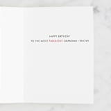 "Fabulous Grandma Birthday" - Single Greeting Cards in Sunflower by Meredith Ann - Interior