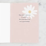 "Like Mother" - Single Greeting Cards in Blush by Pixel and Hank - Interior