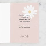 "Like Mother" - Single Greeting Cards in Blush by Pixel and Hank - Customizable Interior Example