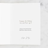 "Everything" - Single Greeting Cards in Bubblegum by Baumbirdy - Customizable Interior Example