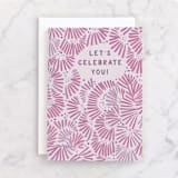"All That You Are" - Single Greeting Cards in Plum by Christine Llewellyn - Front