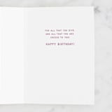 "All That You Are" - Single Greeting Cards in Plum by Christine Llewellyn - Interior