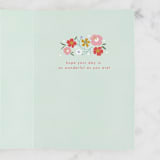 "Beautiful Birthday" - Single Greeting Cards in Blush by Erin German - Interior