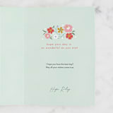 "Beautiful Birthday" - Single Greeting Cards in Blush by Erin German - Customizable Interior Example