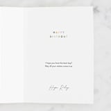 "Floral Cake Stand" - Single Greeting Cards in Blush by Alethea and Ruth - Customizable Interior Example