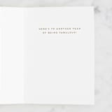 "A toast to the birthday girl" - Single Greeting Cards in Raspberry by Jamie Alexander - Interior