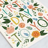 "Happy Birthday Garden" - Single Greeting Cards in Garden by Corie Page - Close-Up