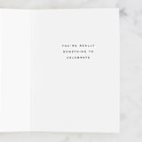 "Marbled Balloon" - Single Greeting Cards in Cloud by Olivia Kanaley Inman - Interior