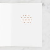 "Forever" - Single Greeting Cards in Apricot by JoAnn Jinks - Interior