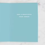 "Summer Garden" - Single Greeting Cards in Robin's Egg by Olivia Kanaley Inman - Interior