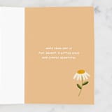 "Dancing Daisies" - Single Greeting Cards in Daisy by Lauren Jinhee - Interior
