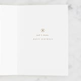 "Lucky Star" - Single Greeting Cards in Snow by Maja Cunningham - Interior