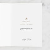 "Lucky Star" - Single Greeting Cards in Snow by Maja Cunningham - Customizable Interior Example