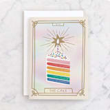 "The Star" - Single Greeting Cards in Rainbow by Nadia Hassan - Front