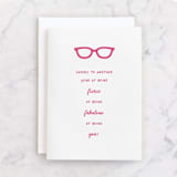 "Fierce Birthday" - Single Greeting Cards in Poppy by Sarah Hale - Front