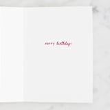 "Fierce Birthday" - Single Greeting Cards in Poppy by Sarah Hale - Interior