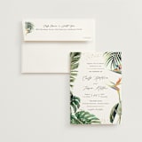"Our Paradise" - Wedding Invitations in Tropical by Elly - Invitation with Envelope