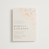 "Lovely" - Wedding Invitations in Creme by Stardust Design Studio - Front