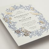 "meet me in the garden" - Wedding Invitations in Cornflower by Grae - Detail