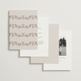 "Manuet" - Wedding Invitations in Vanilla by Petra Kern - Back of Card Options