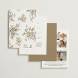 "Reflection" - Wedding Invitations in Porcelain by Leah Bisch - Back of Card Options