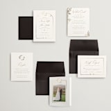 "Reflection" - Wedding Invitations in Porcelain by Leah Bisch - Invitation Suite