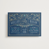 "Ornate Deco" - Wedding Invitations in Goldenrod by GeekInk Design - Front