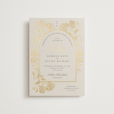 "Shimmering Hydrangeas" - Wedding Invitations in Tea Time by Susan Zinader - Front
