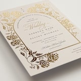 "Shimmering Hydrangeas" - Wedding Invitations in Tea Time by Susan Zinader - Detail