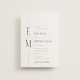 "Linear" - Wedding Invitations in Silk by Laura Hankins - Front