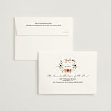 "Fleur" - Wedding Invitations in Verona Sunset by Sarah Knight - FREE Recipient Addressing