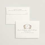 "Timeless Nature" - Wedding Invitations in Ebony by Ana de Sousa - FREE Recipient Addressing