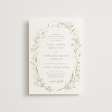 "Meadow" - Wedding Invitations in Spring Mist by Erin L. Wilson - Front
