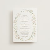 "Meadow" - Wedding Invitations in Spring Mist by Erin L. Wilson - Front
