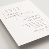 "Elegant Flourish" - Wedding Invitations in Sugar by Jessica Williams - Detail