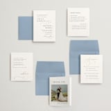 "Elegant Flourish" - Wedding Invitations in Sugar by Jessica Williams - Invitation Suite