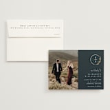 "For Eternity" - Wedding Invitations in Midnight by Ana de Sousa - Invitation with Envelope