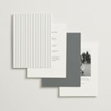 "Formally" - Wedding Invitations in Mist by Sarah Brown - Back of Card Options