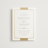 "Refined style" - Wedding Invitations in Slate by Stacey Meacham - Front