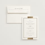 "Refined style" - Wedding Invitations in Slate by Stacey Meacham - Invitation with Envelope
