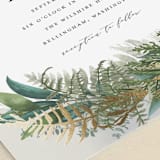"Fresh Vines" - Wedding Invitations in Fern by Susan Moyal - Detail