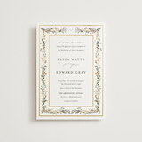 "Blooming Vine" - Wedding Invitations in Blush by Susan Moyal - Front