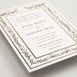"Blooming Vine" - Wedding Invitations in Blush by Susan Moyal - Detail