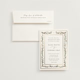 "Blooming Vine" - Wedding Invitations in Blush by Susan Moyal - Invitation with Envelope